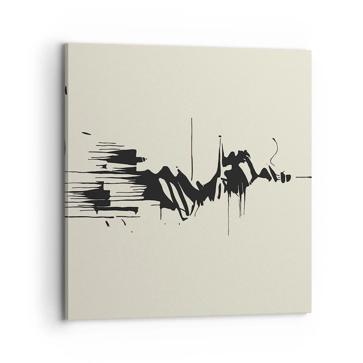 Tablou pe pânză - Abstracție pripită - 70x70 cm