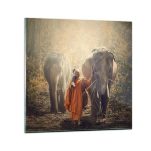 Tablou pe sticlă - Înțelegere deplină - 30x30 cm