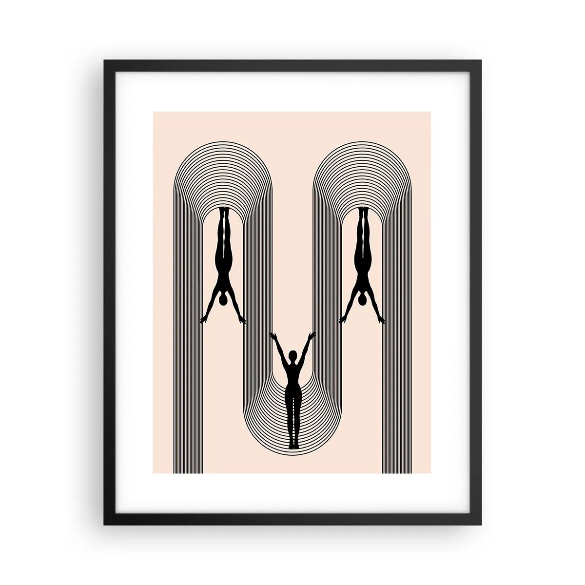 Poster în ramă neagră - Cu susul în jos - 40x50 cm