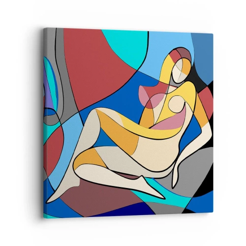 Tablou pe pânză - Nudul cubist - 30x30 cm