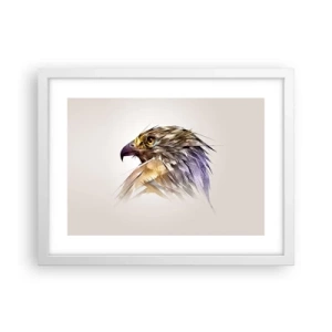 Poster în ramă albă - Portretul unui războinic - 40x30 cm