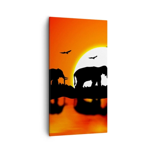 Tablou pe pânză - Și seara pentru un pahar - 55x100 cm