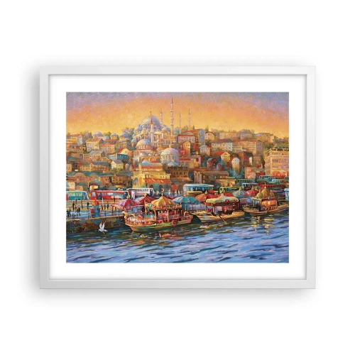 Poster în ramă albă - O poveste din Istanbul - 50x40 cm