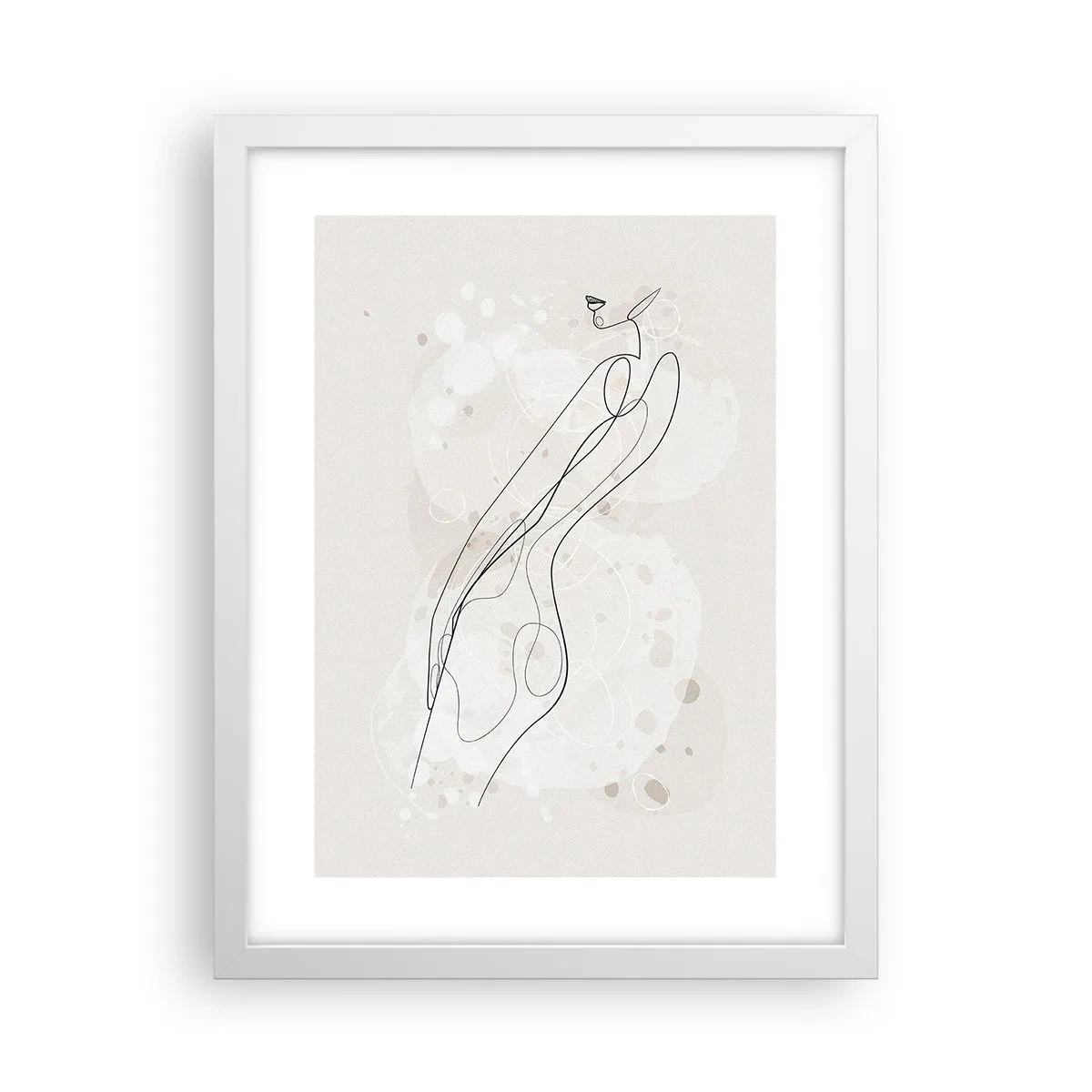 Poster în ramă albă - Să rătăcești cu privirea - 30x40 cm