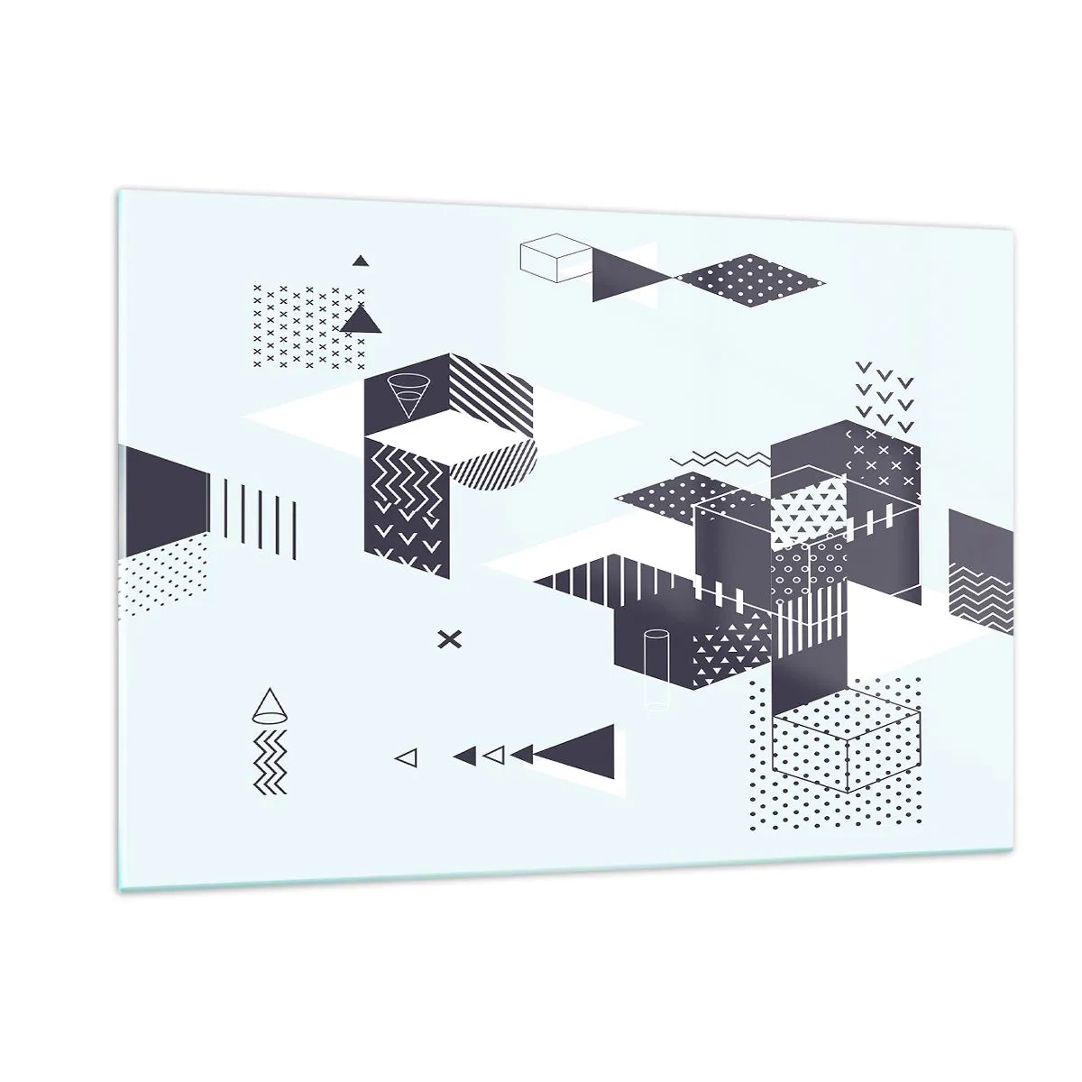 Tablou pe sticlă - În sufletul matematicii - 120x80 cm