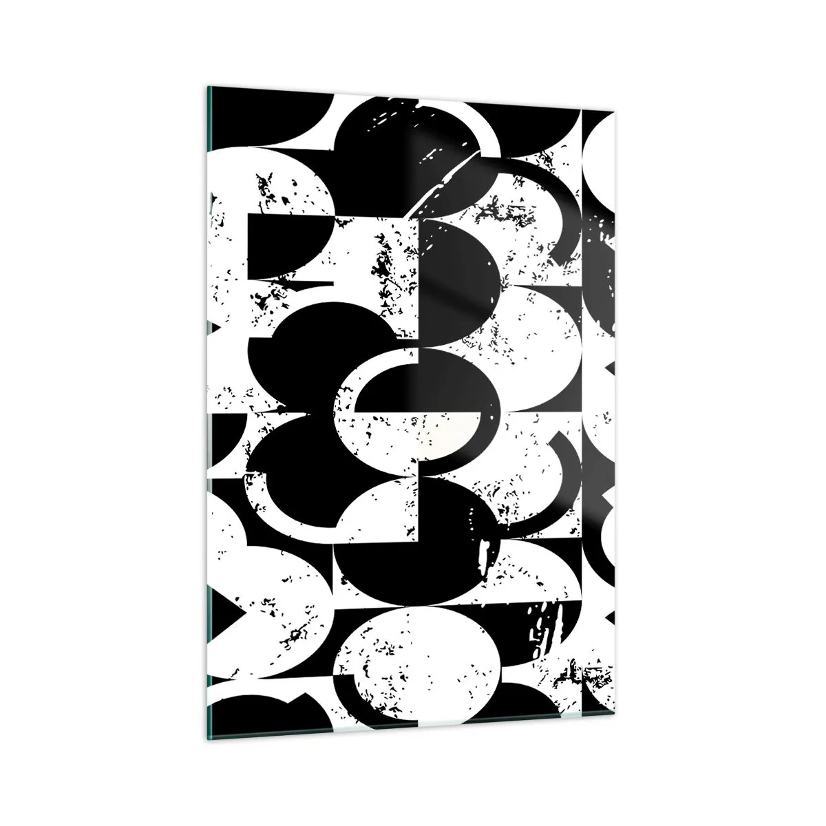 Tablou pe sticlă - Albul e alb și negrul e negru - 50x70 cm