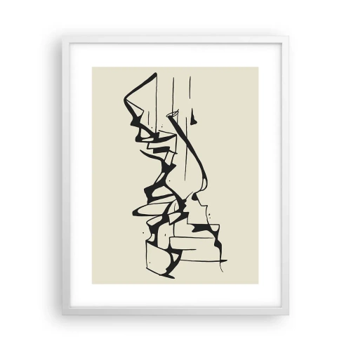 Poster în ramă albă - Poate că peisajul - 40x50 cm