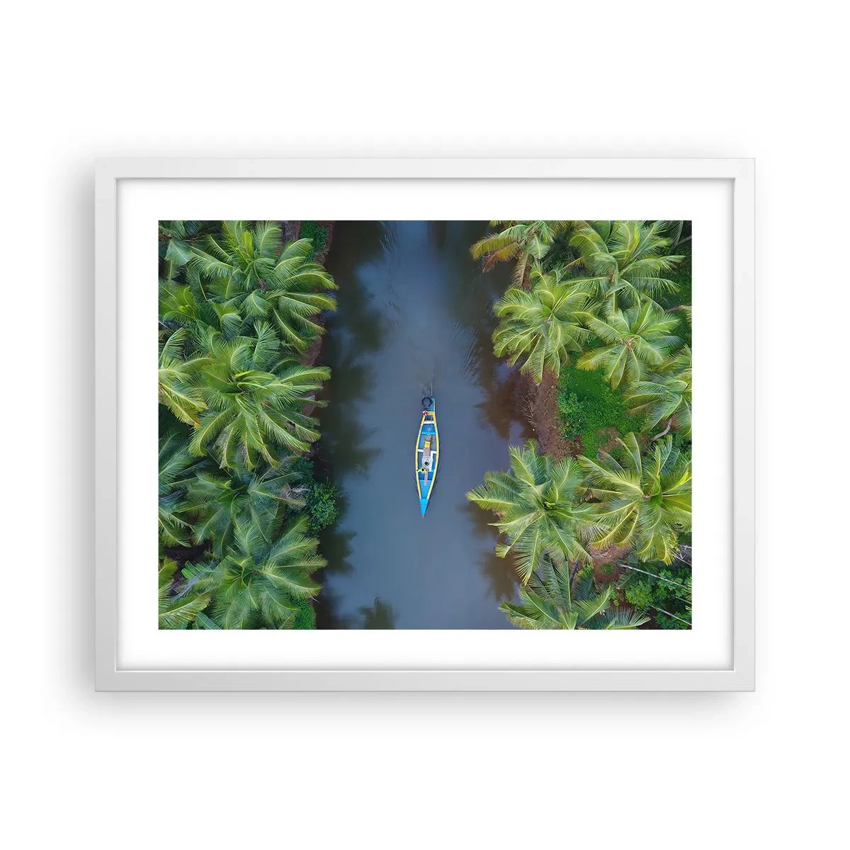 Poster în ramă albă - Pe traseul tropical - 50x40 cm
