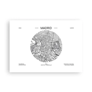 Poster - Anatomia Madridului - 70x50 cm
