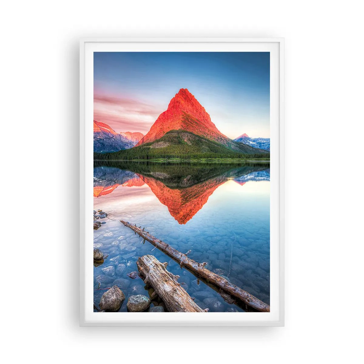 Poster în ramă albă - Căldură și frig - 70x100 cm
