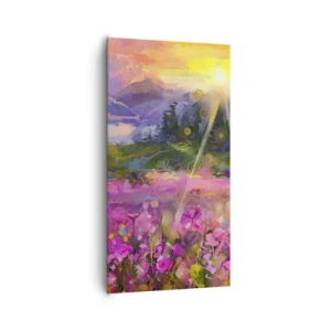 Tablou pe pânză - Într-o vale sub protecția soarelui - 65x120 cm