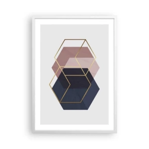 Poster în ramă albă - Puterea simplității - 50x70 cm