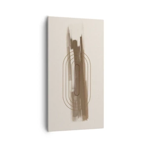 Tablou pe pânză - O adiere de gri - 55x100 cm