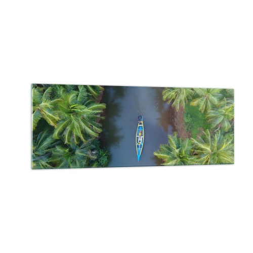 Tablou pe sticlă - Pe traseul tropical - 140x50 cm