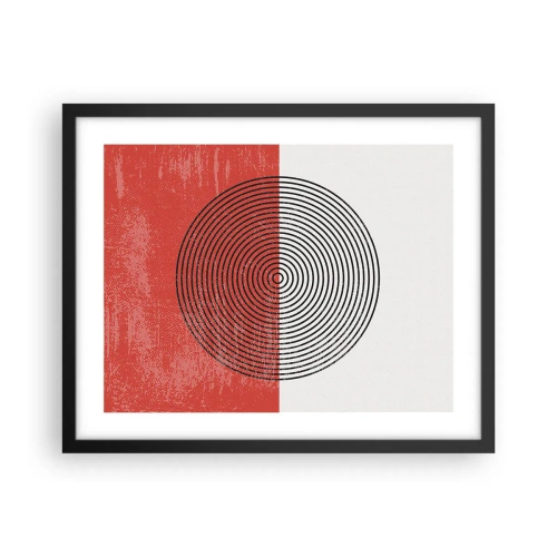 Poster în ramă neagră - Direct la subiect - 50x40 cm