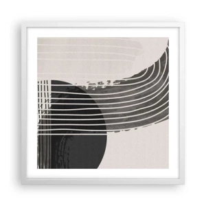 Poster în ramă albă - Până acolo și înapoi - 50x50 cm