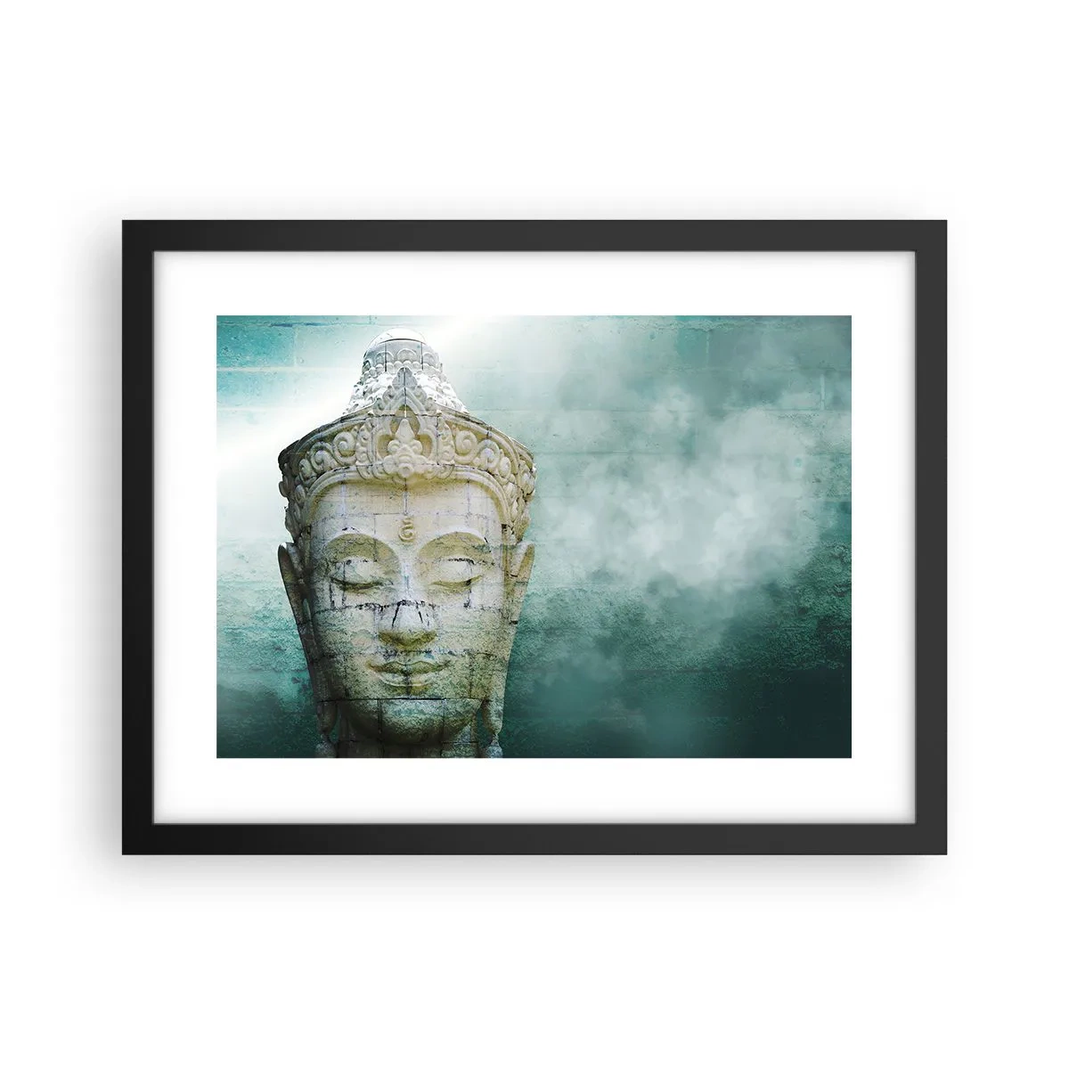 Poster în ramă neagră - Căutând iluminarea - 40x30 cm