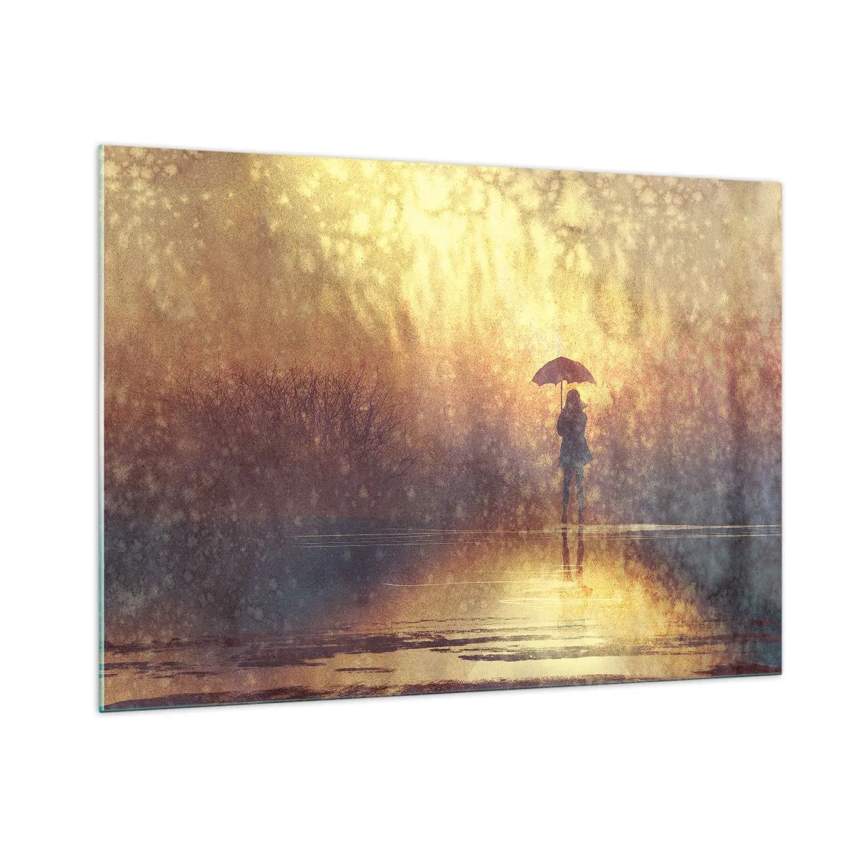 Tablou pe sticlă - Simt că cineva se uită la mine - 100x70 cm