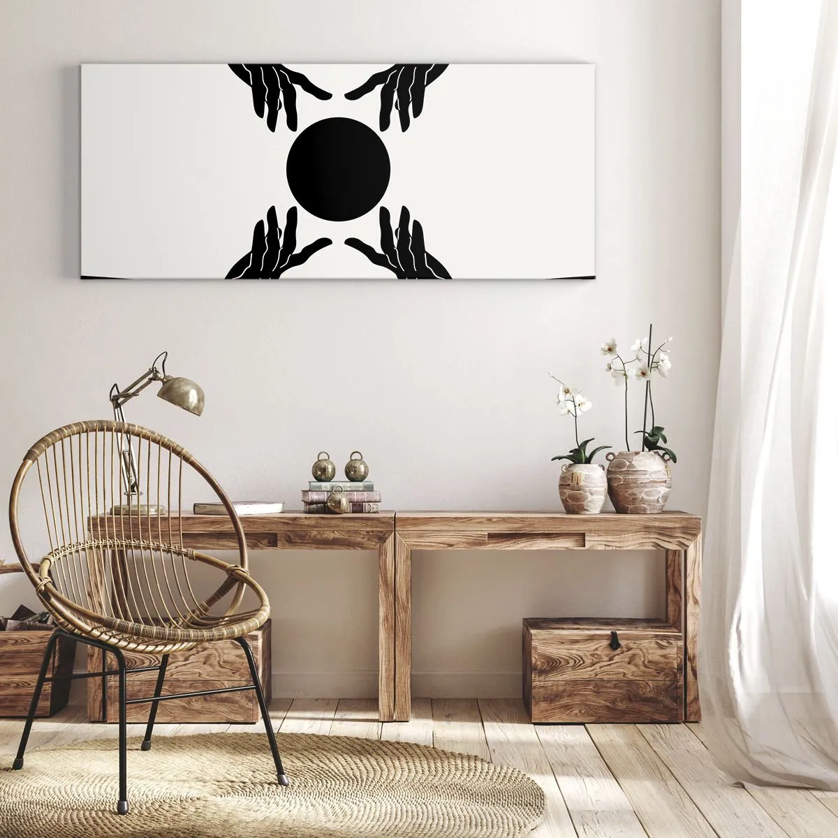 Tablou pe pânză - Semnul secret - 100x40 cm