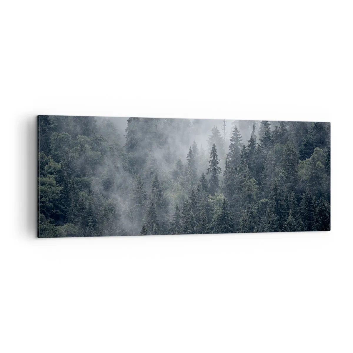 Tablou pe pânză - Zori de pădure - 140x50 cm