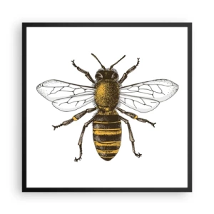 Poster în ramă neagră - Frumoasă și bună - 60x60 cm