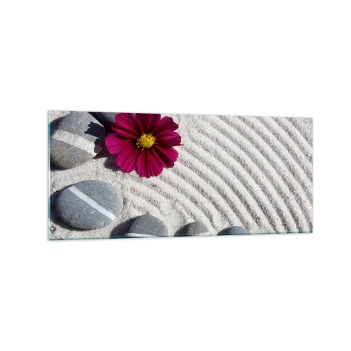 Tablou pe sticlă - Energia și liniștea cercului magic al naturii - 120x50 cm