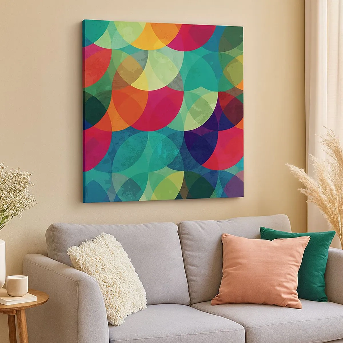 Tablou pe pânză - Să intrăm în curcubeu - 30x30 cm