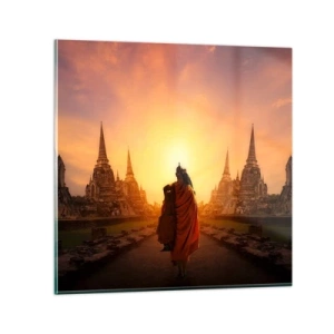 Tablou pe sticlă - În pace prin eternitate - 70x70 cm