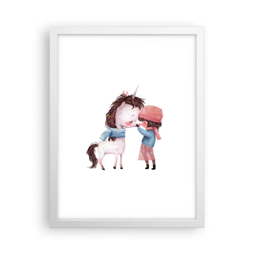 Poster în ramă albă - O poveste de iarnă - 30x40 cm
