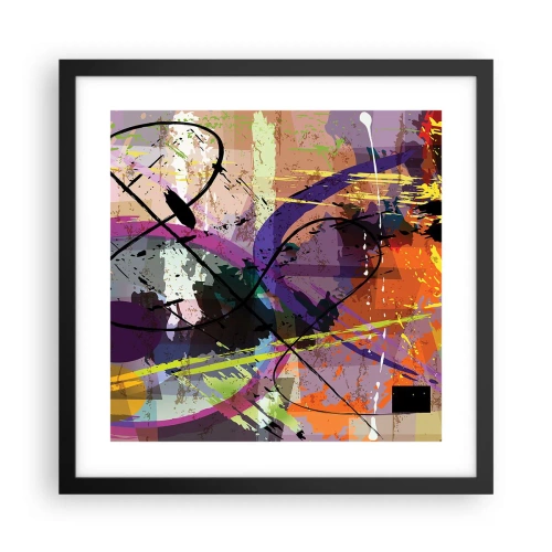 Poster în ramă neagră - Poate fi drept sau de jur împrejur - 40x40 cm
