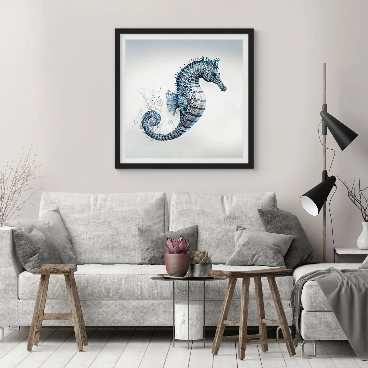 Poster în ramă neagră - O glumă inocentă a naturii - 40x40 cm