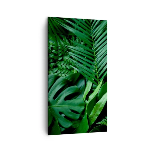 Tablou pe pânză - Înfășurate în verde - 45x80 cm