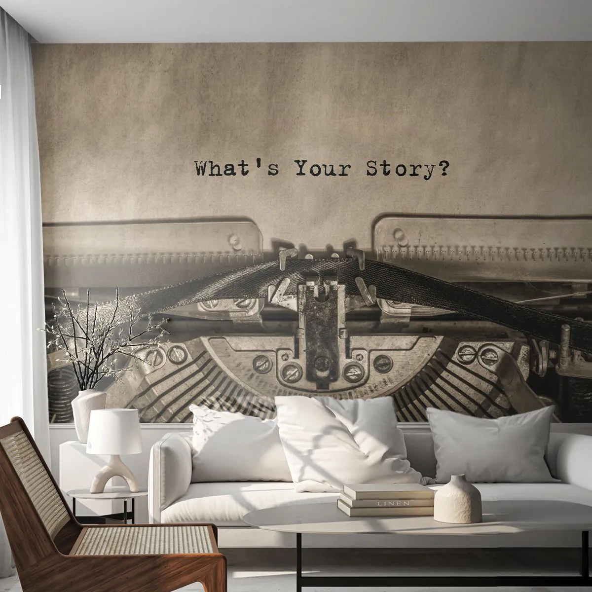 Tapet Premium Sand - Spune-mi - Masina de spumare, Epocă, Retro - 350x256 cm