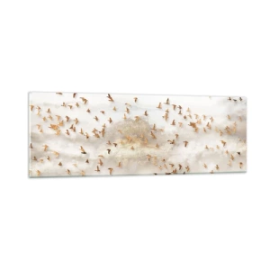 Tablou pe sticlă - A sosit timpul... - 90x30 cm