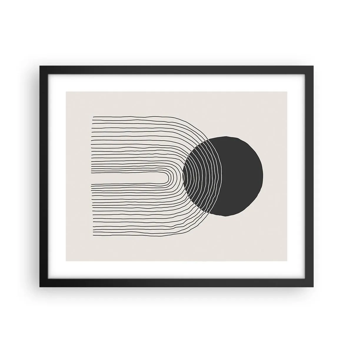 Poster în ramă neagră - Tremurând și încrezător - 50x40 cm