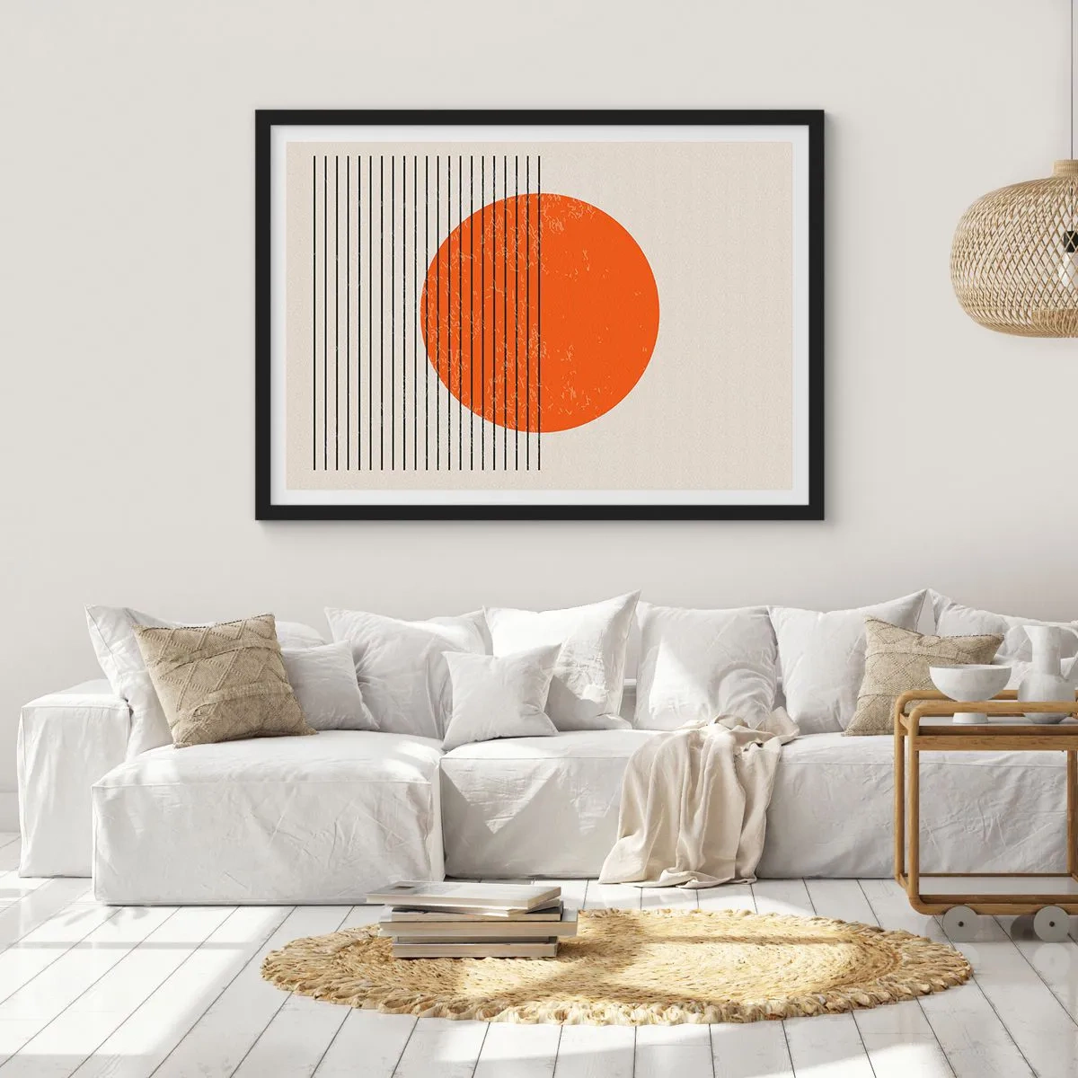 Poster în ramă neagră - Întotdeauna soarele - 70x50 cm