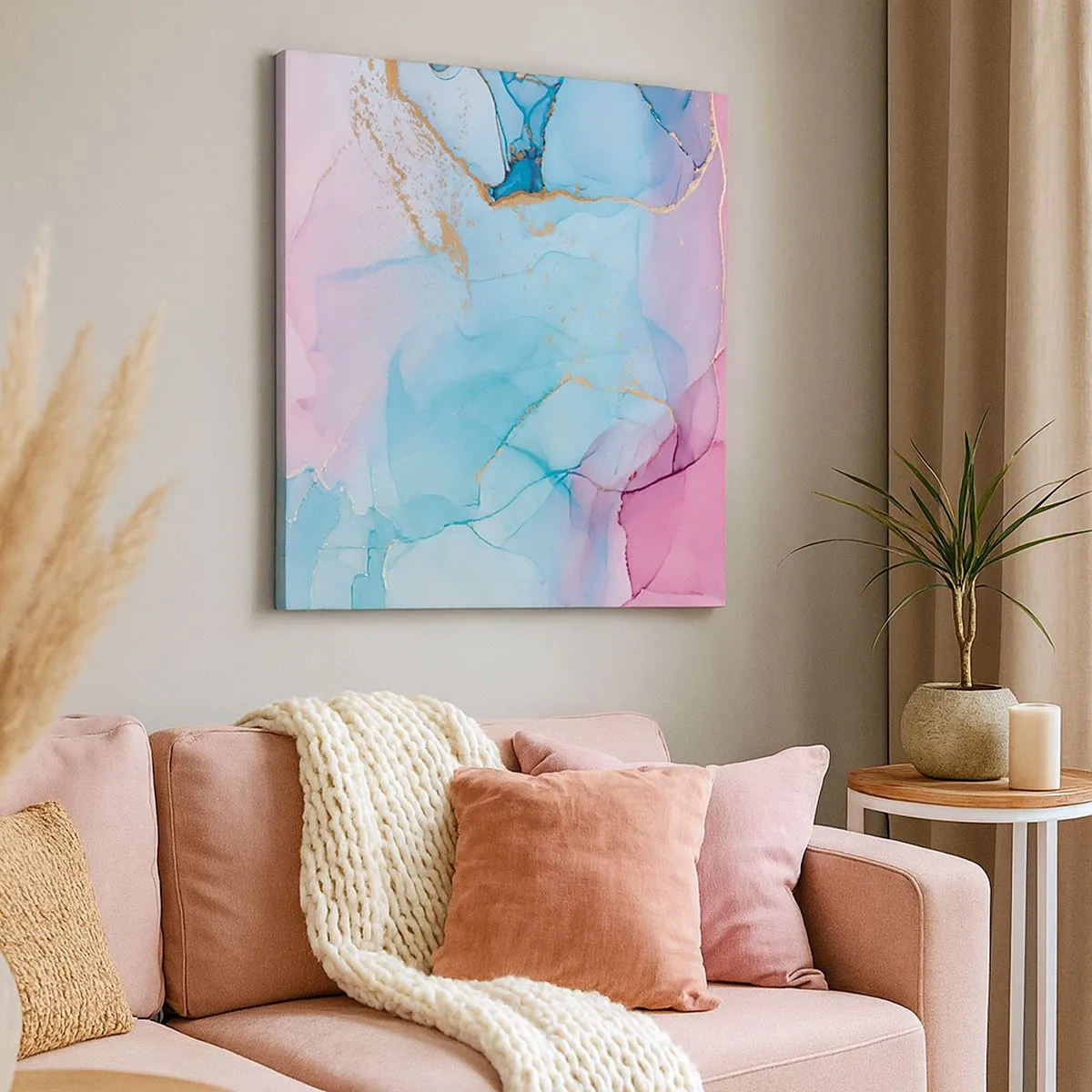 Tablou pe pânză - Întâlnire și întrepătrundere - 30x30 cm