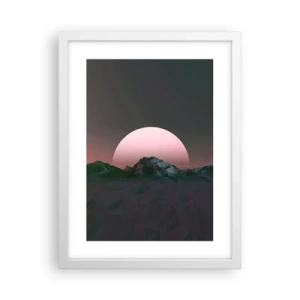 Poster în ramă albă - Într-o galaxie învecinată - 30x40 cm