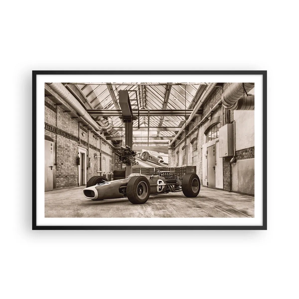Poster în ramă neagră - Odihna învingătorului - 91x61 cm