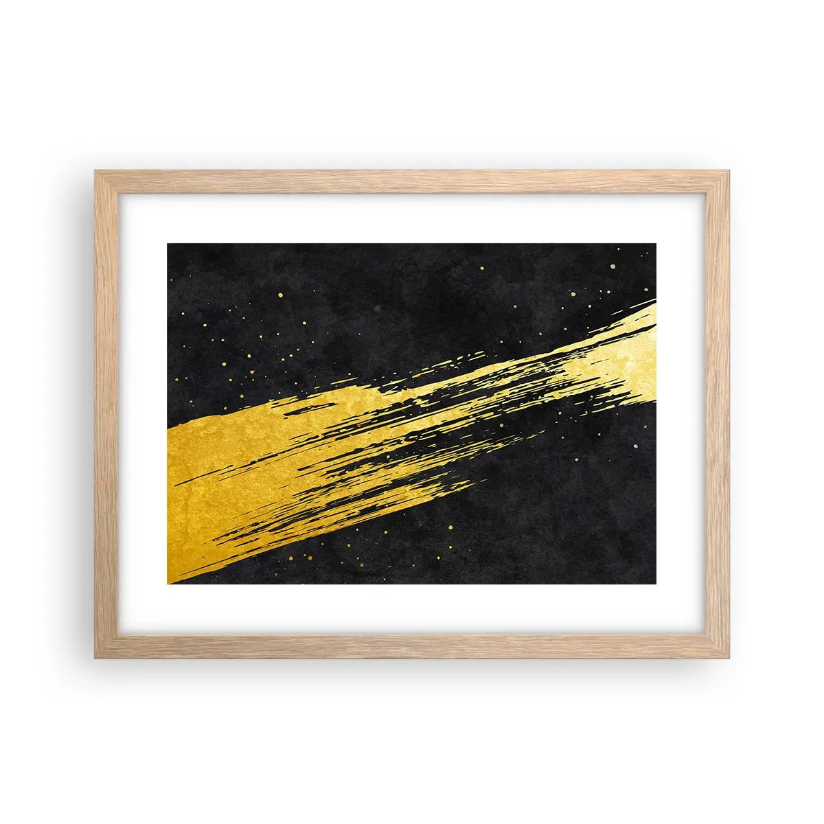 Poster în ramă de stejar deschis - Salt în hiperspațiu - 40x30 cm