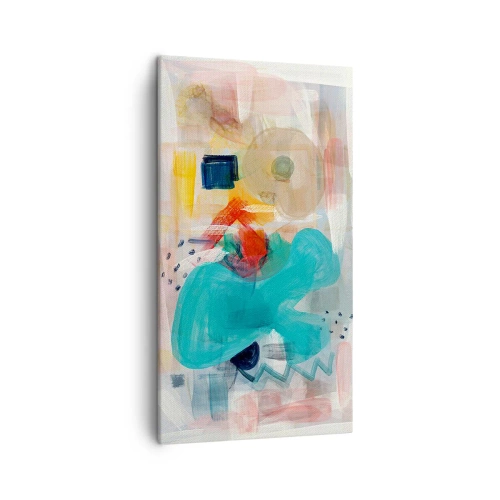 Tablou pe pânză - Joc plin de culoare - 45x80 cm