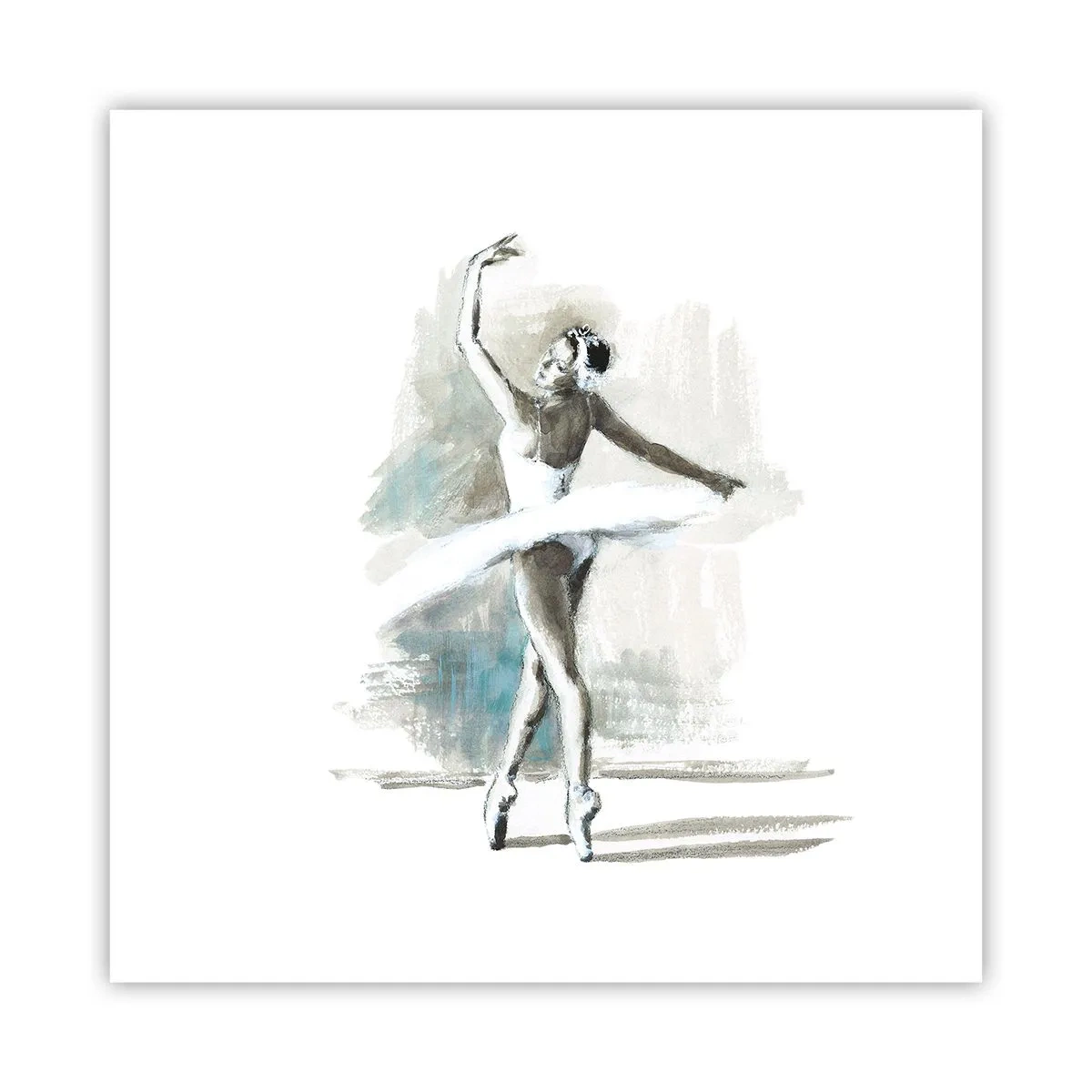 Poster - Fermecată într-o lebădă - 60x60 cm
