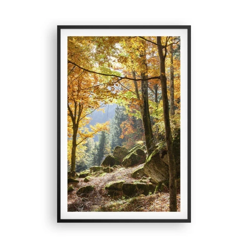 Poster în ramă neagră - Timp de relaxare - 61x91 cm
