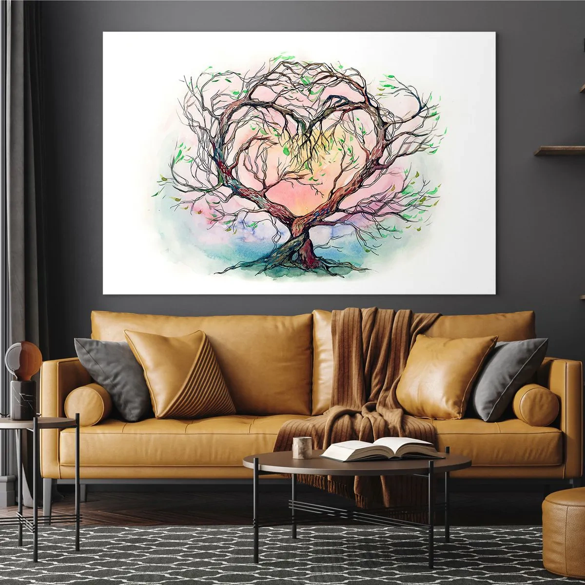 Tablou pe sticlă - Împreună împotriva vijeliei - 120x80 cm