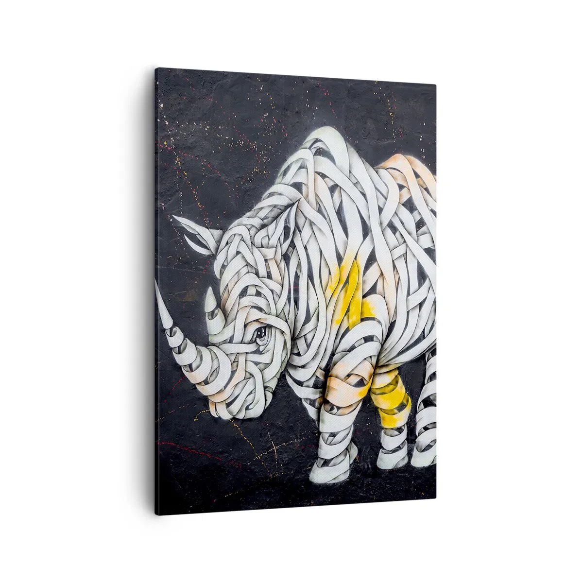 Tablou pe pânză - Rinocer cu piele delicată - 50x70 cm