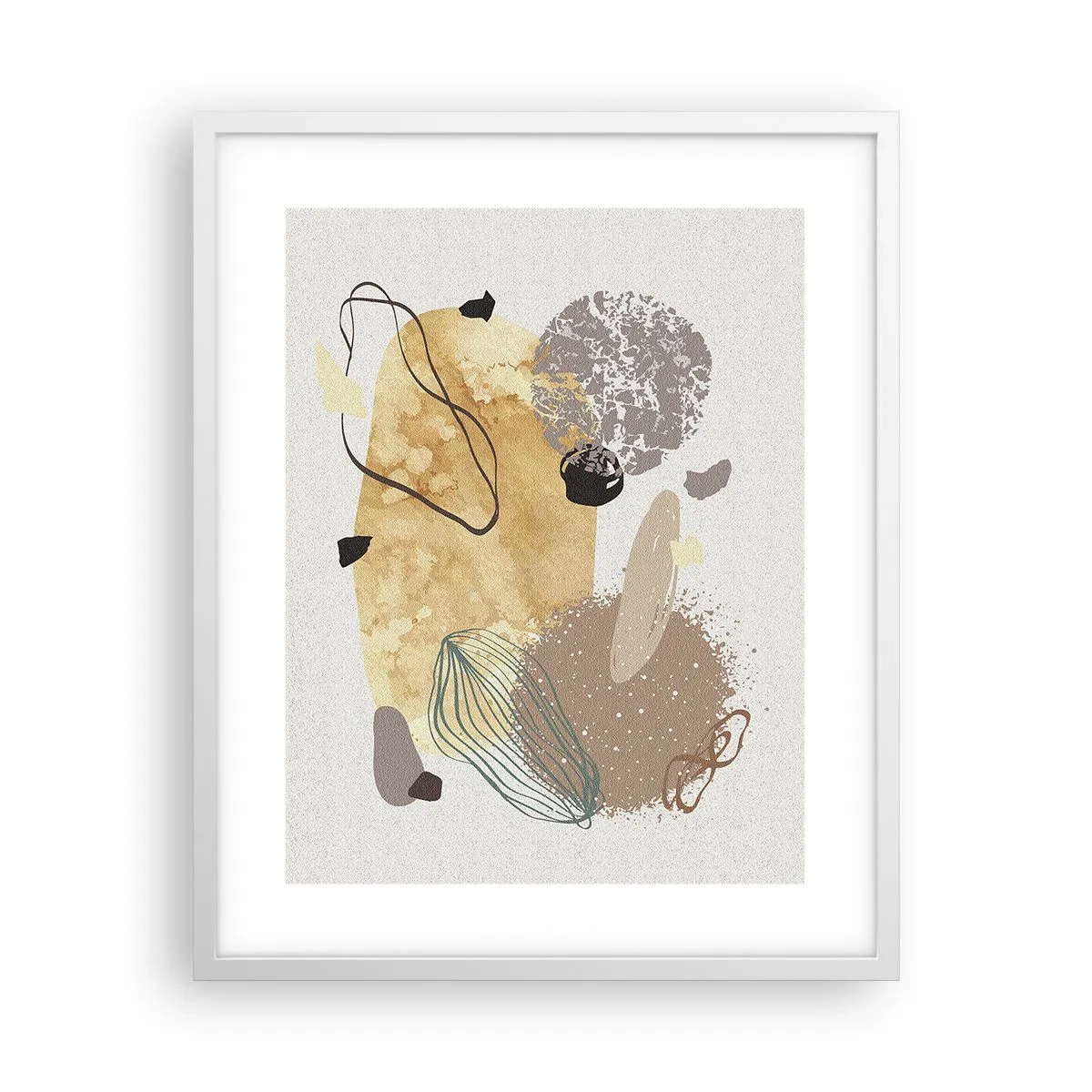 Poster în ramă albă - Fluiditatea aplicată - 40x50 cm