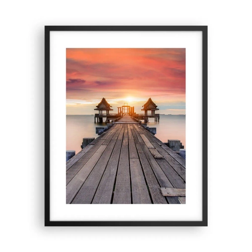 Poster în ramă neagră - Vestul la est - 40x50 cm