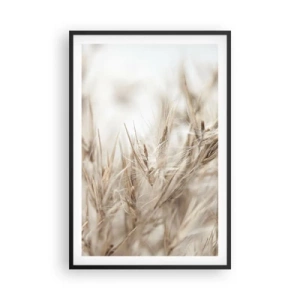 Poster în ramă neagră - Pajiște și vânt - 61x91 cm