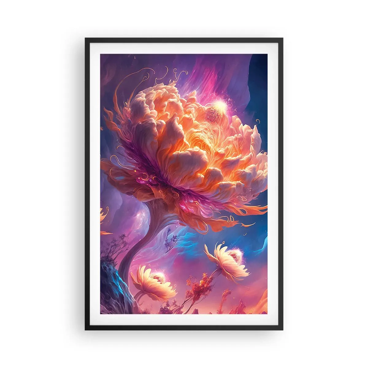 Poster în ramă neagră - O altă lume - 61x91 cm
