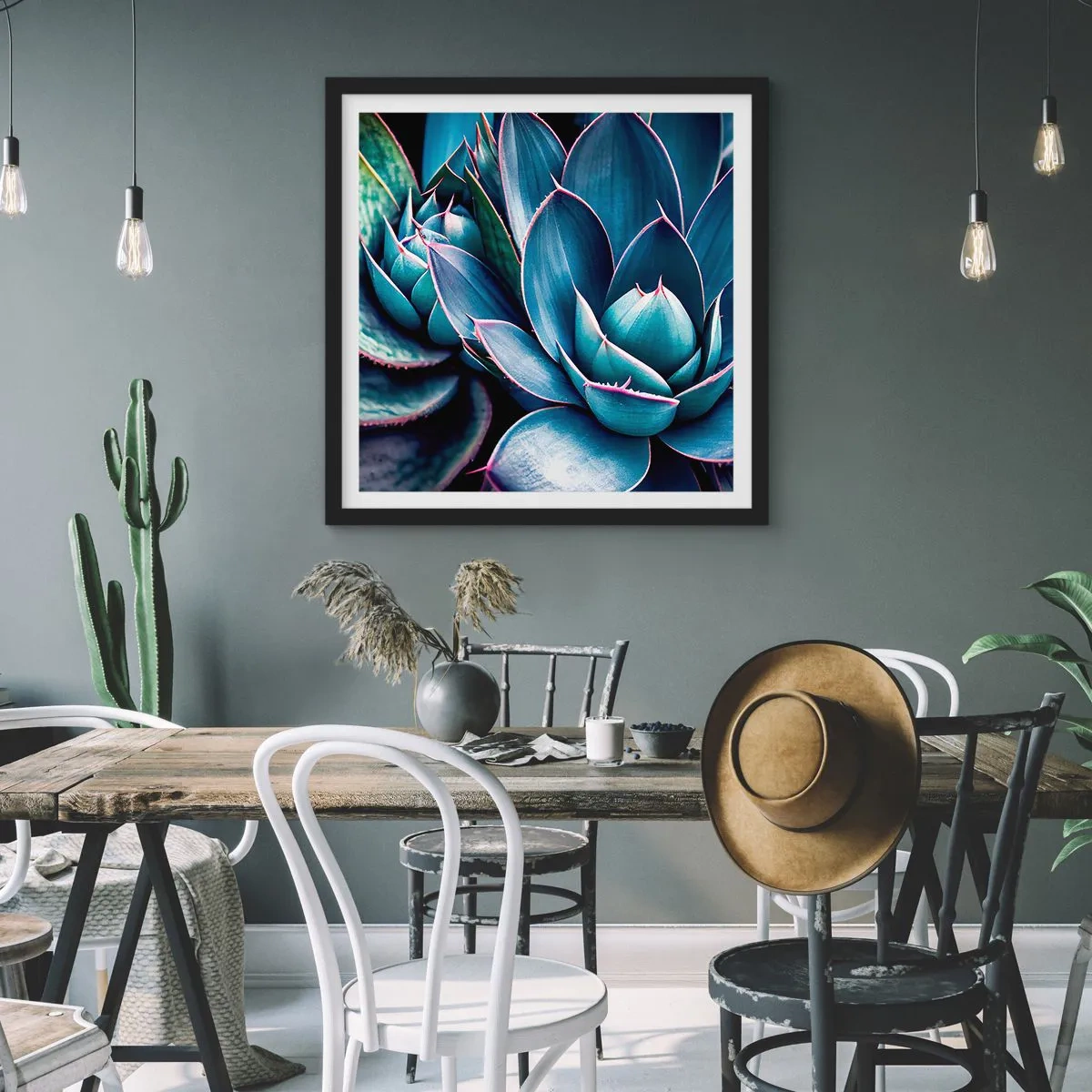 Poster în ramă neagră - Forța vitală - 50x50 cm